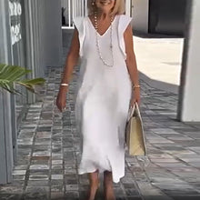 Load image into Gallery viewer, Cotton and Linen Casual Dress