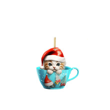 Load image into Gallery viewer, Christmas Cat Pendant