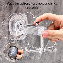 Load image into Gallery viewer, Suction Cup Six-Claw Swivel Hook