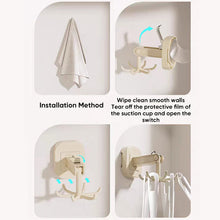 Load image into Gallery viewer, Suction Cup Six-Claw Swivel Hook