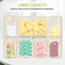 Load image into Gallery viewer, 7 Compartments Portable Pill Case