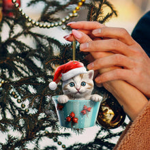Load image into Gallery viewer, Christmas Cat Pendant