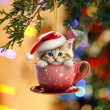 Load image into Gallery viewer, Christmas Cat Pendant