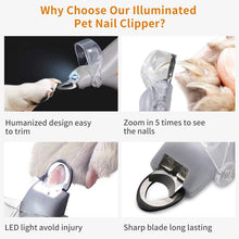 Load image into Gallery viewer, Pet LED Nail Clipper with Lights