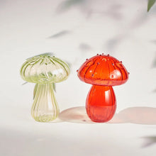 Load image into Gallery viewer, Handmade Glass Mushroom Bud Vase
