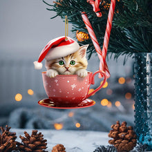 Load image into Gallery viewer, Christmas Cat Pendant
