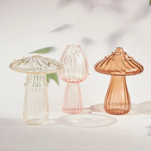 Load image into Gallery viewer, Handmade Glass Mushroom Bud Vase