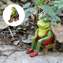 Load image into Gallery viewer, Resin Miniature Frog Garden Statue