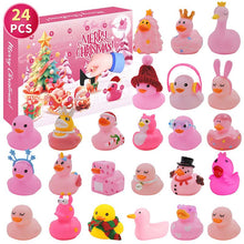Load image into Gallery viewer, 24 Pcs Christmas Rubber Ducks Advent Calendar