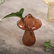 Load image into Gallery viewer, Handmade Glass Mushroom Bud Vase