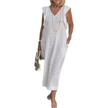 Load image into Gallery viewer, Cotton and Linen Casual Dress
