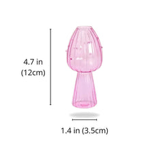 Load image into Gallery viewer, Handmade Glass Mushroom Bud Vase