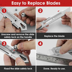 10 in 1 All-Purpose Portable Stainless Steel Utility Knife