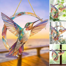 Load image into Gallery viewer, 💖 Hummingbird Suncatcher Colorful Window Hanging 💥
