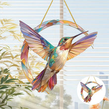 Load image into Gallery viewer, 💖 Hummingbird Suncatcher Colorful Window Hanging 💥
