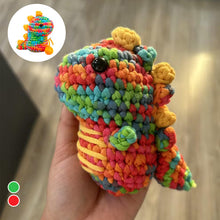 Load image into Gallery viewer, Rainbow Dinosaur Crochet Kit