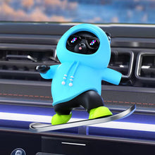 Load image into Gallery viewer, Skateboarding bear car decoration