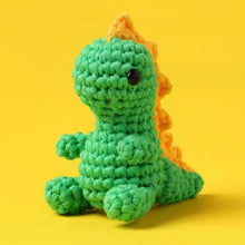 Load image into Gallery viewer, Rainbow Dinosaur Crochet Kit
