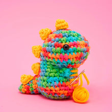 Load image into Gallery viewer, Rainbow Dinosaur Crochet Kit