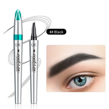 Load image into Gallery viewer, 3D Waterproof Microblading Eyebrow Pen 4 Fork Tip Tattoo Pencil