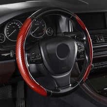 Load image into Gallery viewer, Universal Laser Carbon Fiber Pattern Steering Wheel Cover