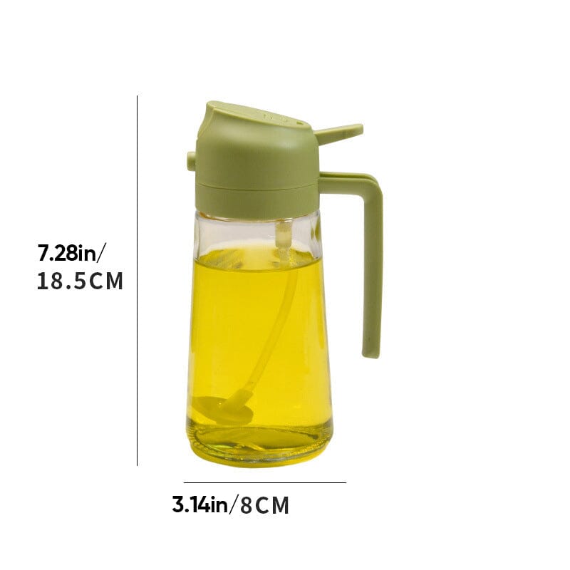 2-in-1 Glass Oil Sprayer and Dispenser（470ml）