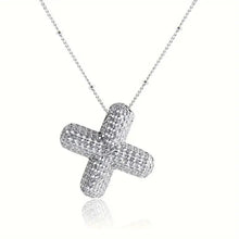 Load image into Gallery viewer, Alphabet Diamond Pendant Necklace(1* Alphabet Diamond Pendant Necklace+1*All-match letter clavicle necklace)