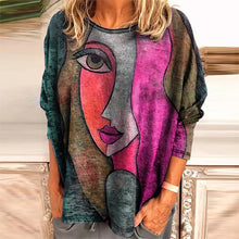 Load image into Gallery viewer, Face Print T-shirt
