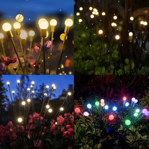 Solar Garden LED Firefly Plug-in Light