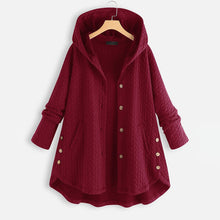 Load image into Gallery viewer, Vintage Solid Casual Tops Long Sleeve Hooded Coat