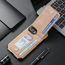 Load image into Gallery viewer, Magnetic Zipper Wallet Cover With Credit Card Holder