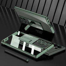 Load image into Gallery viewer, Samsung S23 Plated Stand Phone Case