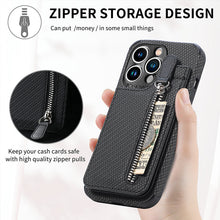 Load image into Gallery viewer, Magnetic Zipper Wallet Cover With Credit Card Holder