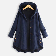 Load image into Gallery viewer, Vintage Solid Casual Tops Long Sleeve Hooded Coat