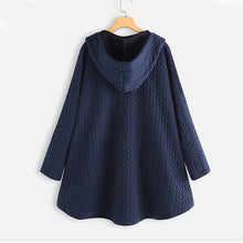 Load image into Gallery viewer, Vintage Solid Casual Tops Long Sleeve Hooded Coat