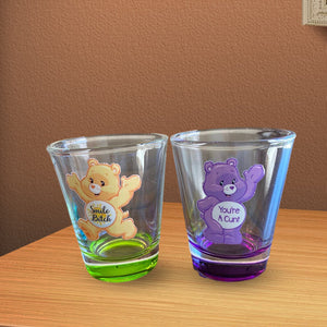 Swear Bears Shot Glasses, 6 Pieces