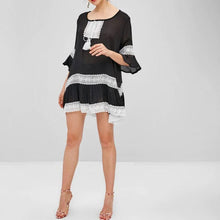 Load image into Gallery viewer, Lace Panel Tunic Dress