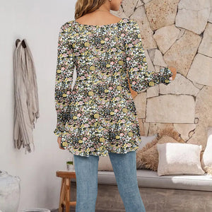 Puff Sleeve Tunic Top