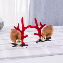 Load image into Gallery viewer, Christmas New Antler Plush Hairpins