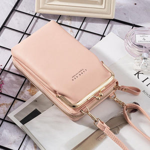 2022 New Fashion Women Phone Bag Solid Crossbody Bag
