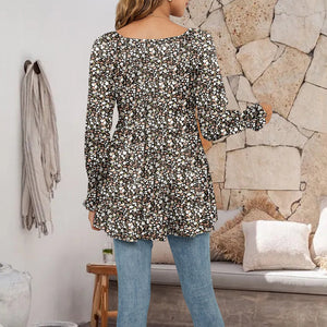 Puff Sleeve Tunic Top
