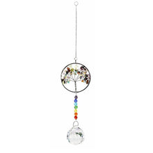 Load image into Gallery viewer, Crystal Wind Chime Tree Of Life Suncatcher