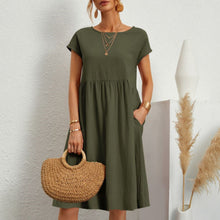 Load image into Gallery viewer, 🔥 Last Day Promotion 50% OFF 🔥Women&#39;s Short Sleeve Cotton And Linen Dress