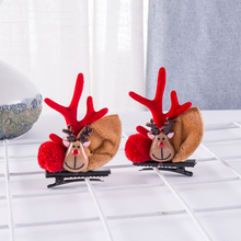 Load image into Gallery viewer, Christmas New Antler Plush Hairpins