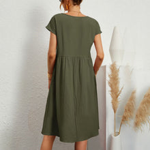 Load image into Gallery viewer, 🔥 Last Day Promotion 50% OFF 🔥Women&#39;s Short Sleeve Cotton And Linen Dress