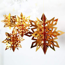 Load image into Gallery viewer, 3D Snowflake Decorations (6/12 PCs)