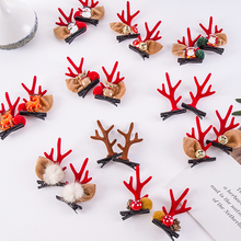 Load image into Gallery viewer, Christmas New Antler Plush Hairpins