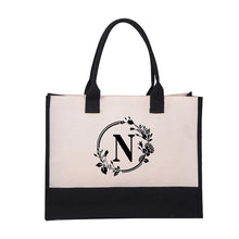 Load image into Gallery viewer, 🎁Perfect Gift-Letter Canvas Bag Women Hit Color Simple Shoulder Shopping Tote Handbag