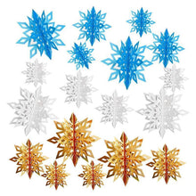 Load image into Gallery viewer, 3D Snowflake Decorations (6/12 PCs)