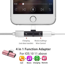 Load image into Gallery viewer, 4 in 1 Earphone Lightning Adapter for iPhone ( 2PCS )